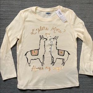 NWT girls 5T long sleeve tee